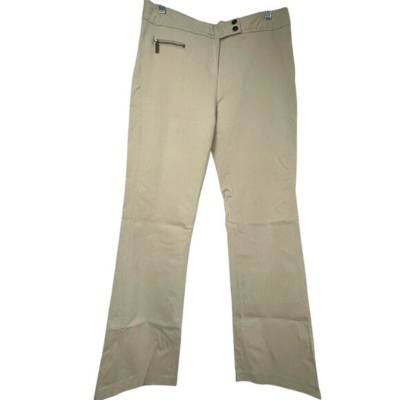 Vintage Tommy Hilfiger Bootcut Sport Stretch Tan Chino Pants Khaki Size 10 - Picture 1 of 12